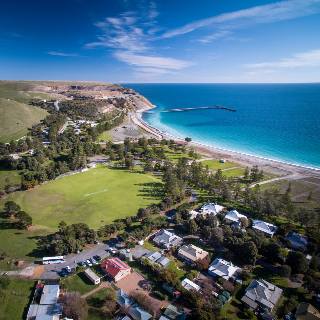 Aerial photo of Rapid Bay coastline